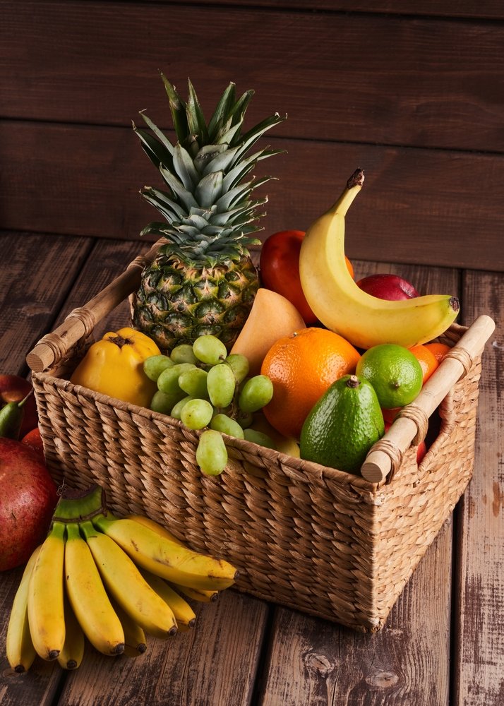 Mix,Of,Fresh,Juicy,Colorful,Exotic,Tropical,Fruits,In,Basket