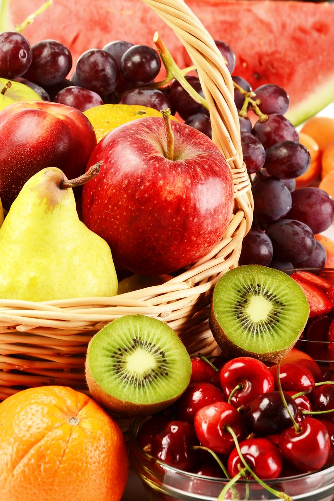 Composition,With,Variety,Of,Fruits,And,Wicker,Basket